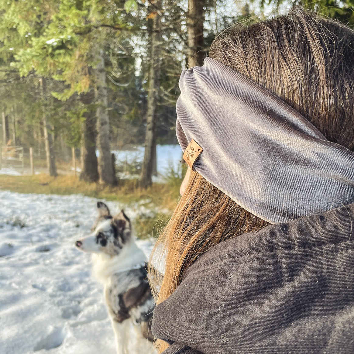 Handgemachtes Headband, handgefertigtes Stirnband | Furfellows handgemachte Accessoires für Hund und Halterin