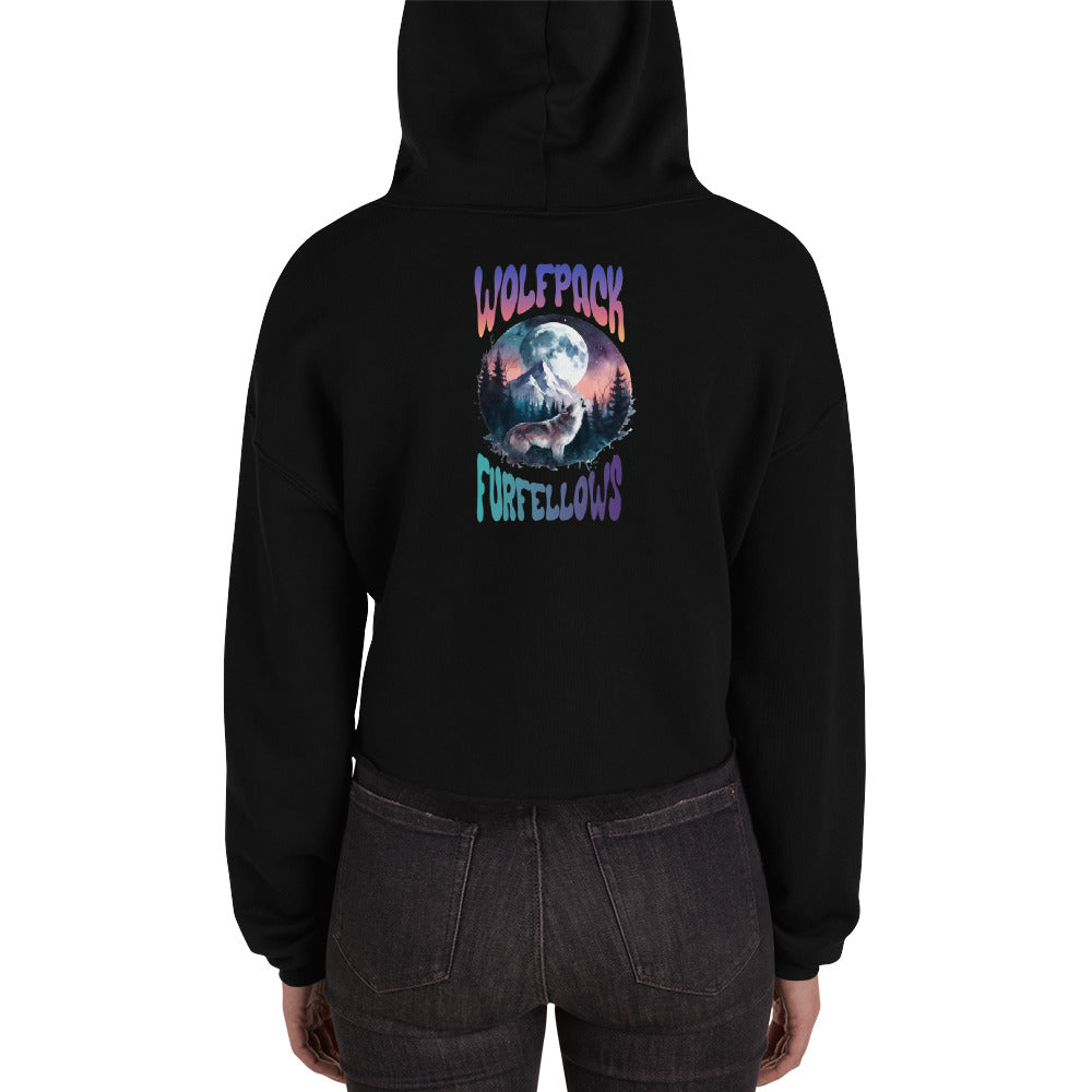 Wolfpack Crop-Hoodie