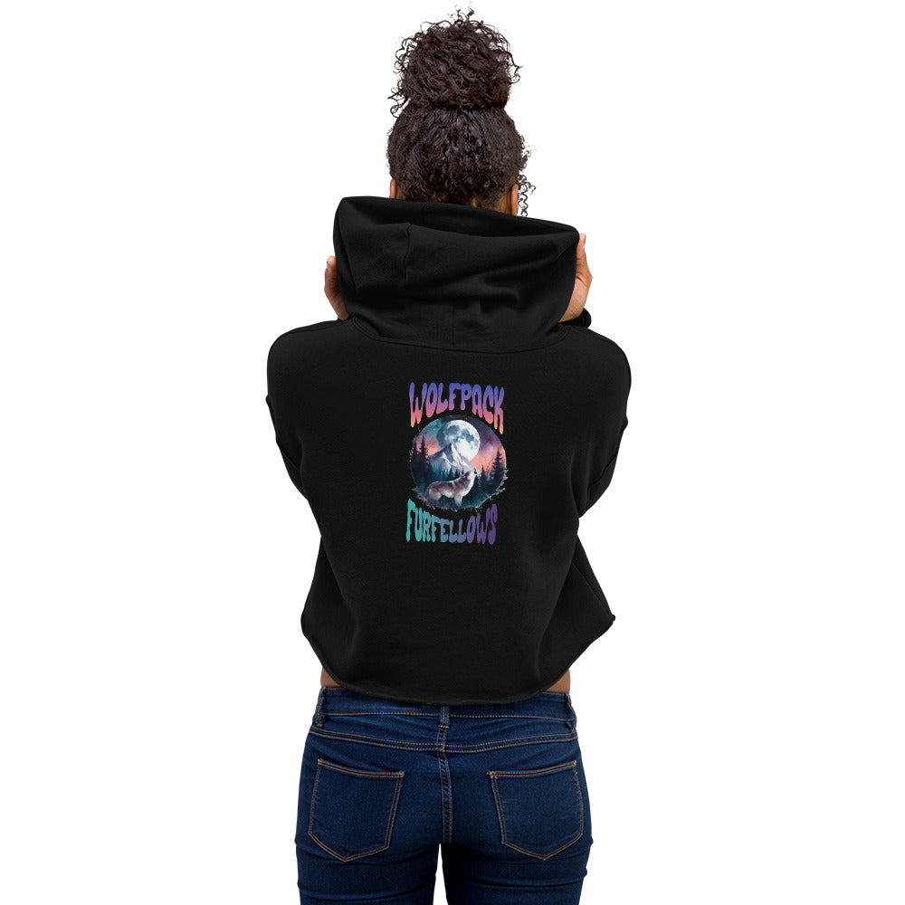 Wolfpack Crop-Hoodie