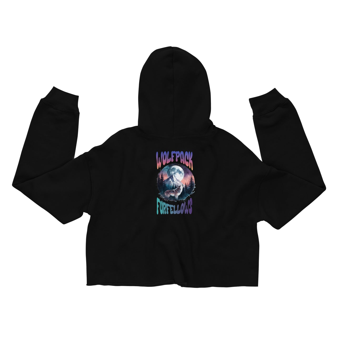 Wolfpack Crop-Hoodie