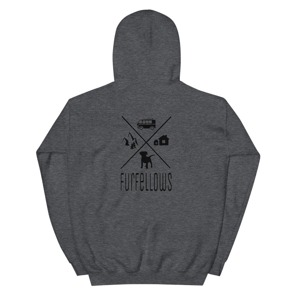 Furfellows Hoody unisex, Ziphoody leichter Kaputzenpullover
