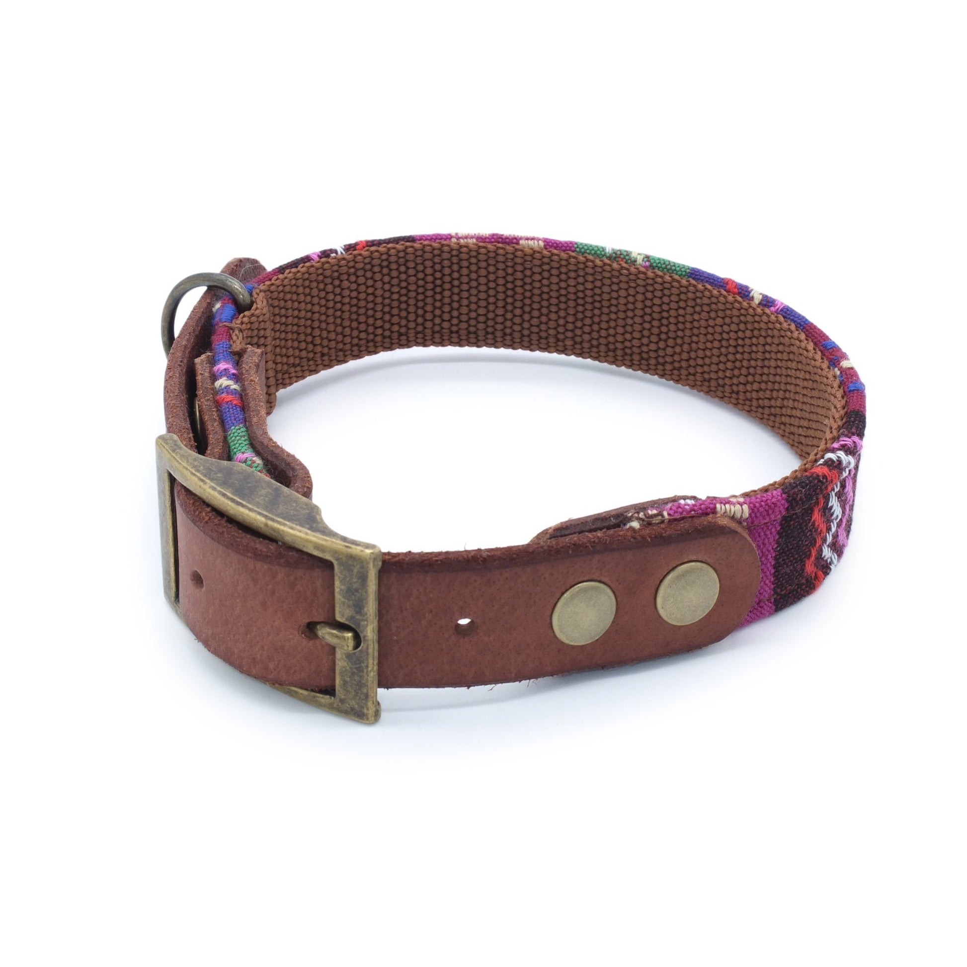 Halsband für Hunde Boho-Style aus Leder, Furfellows handgemachte Hunde Leinen und Halsbänder, made in Tirol